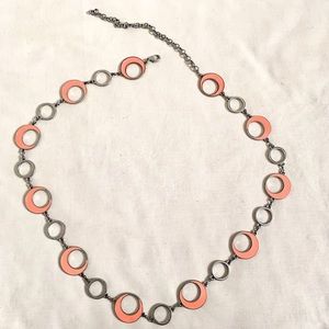 Peach chain belt